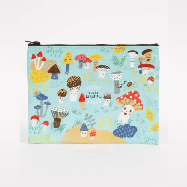 Zipper Pouch - Cute Lil Mushrooms