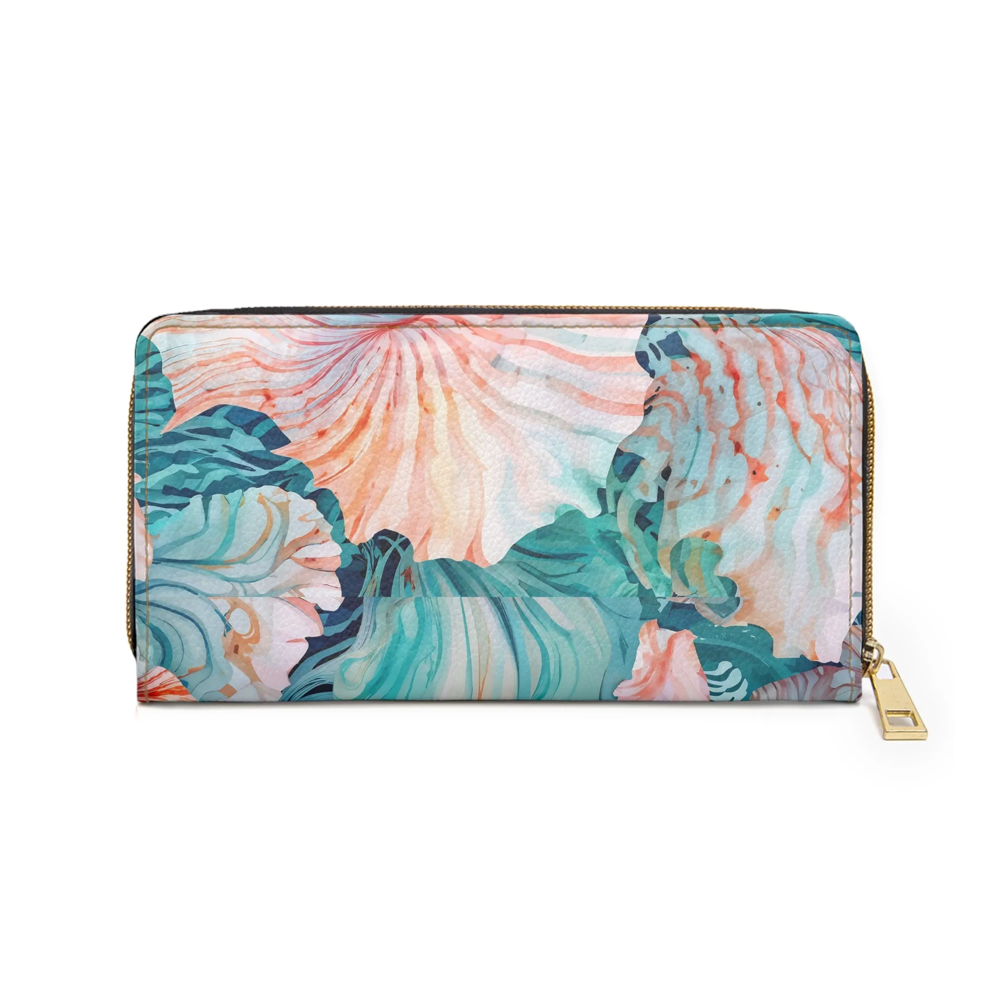 Zipper Wallet - Abstract Ocean Vibe